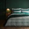 Wisley Retro Geo Sage Duvet Cover And Pillowcase Set -Habitat Store 30901622