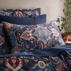 Soukara Dream Navy Duvet Cover And Pillowcase Set -Habitat Store 30901635 alt01