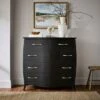 Keiko 5 Drawer Chest, Black Mango Wood 2 Keiko 5 Drawer Chest, Black Mango Wood -Habitat Store 30901776