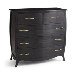 Keiko 5 Drawer Chest, Black Mango Wood 14 Keiko 5 Drawer Chest, Black Mango Wood -Habitat Store 30901776 alt05