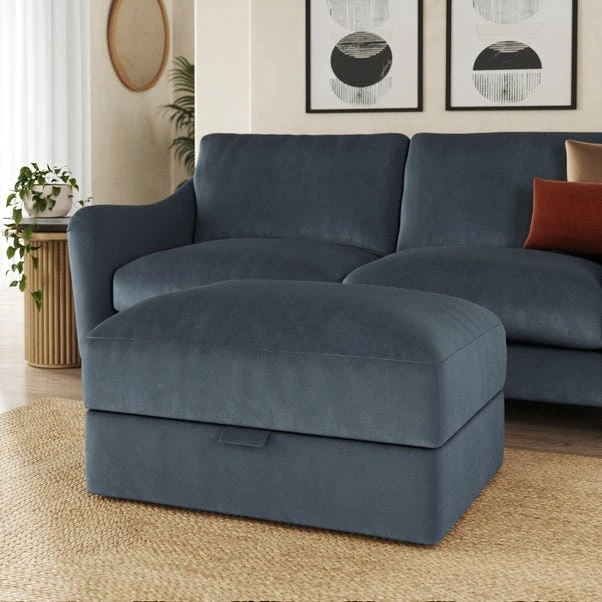 Hattie Matte Plush Velvet Storage Footstool 10 Hattie Matte Plush Velvet Storage Footstool - Image 8