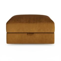 Hattie Matte Plush Velvet Storage Footstool 26 Hattie Matte Plush Velvet Storage Footstool -Habitat Store 30901833 alt07
