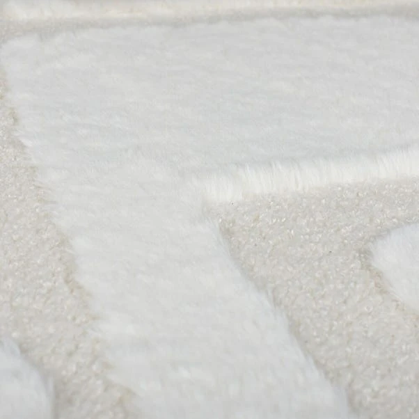 Boucle Carved Faux Fur Rug 4 Boucle Carved Faux Fur Rug - Image 2