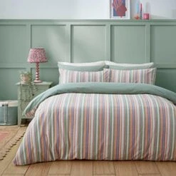Rosie Stripe Double Multicoloured Duvet Cover And Pillowcase Set -Habitat Store 30902246