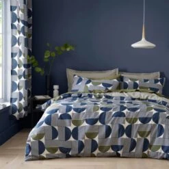 Bromley Modern Geo Navy Duvet Cover And Pillowcase Set 40 Bromley Modern Geo Navy Duvet Cover And Pillowcase Set -Habitat Store 30902256