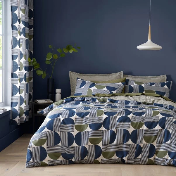 Bromley Modern Geo Navy Duvet Cover And Pillowcase Set 21 Bromley Modern Geo Navy Duvet Cover And Pillowcase Set - Image 19