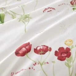 Penella Primrose Red Duvet Cover And Pillowcase Set -Habitat Store 30902319 alt04