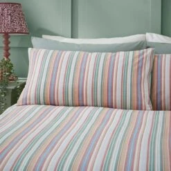 Rosie Stripe Double Multicoloured Duvet Cover And Pillowcase Set -Habitat Store 30902346 alt01