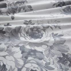 Cassidy Rose Silver Duvet Cover And Pillowcase Set -Habitat Store 30902366 alt04