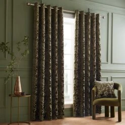 Asami Cut Velvet Eyelet Curtains -Habitat Store 30902378 alt01