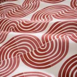 Mirad Modern Terracotta Duvet Cover And Pillowcase Set -Habitat Store 30902426 alt05