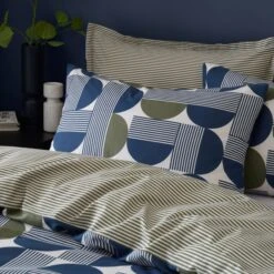 Bromley Modern Geo Navy Duvet Cover And Pillowcase Set 35 Bromley Modern Geo Navy Duvet Cover And Pillowcase Set -Habitat Store 30902433 alt01