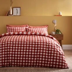 Ansley Gingham Duvet Cover & Pillowcase Set -Habitat Store 30902453