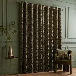 Asami Cut Velvet Eyelet Curtains -Habitat Store 30902494 alt04