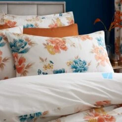 Akemi Cranes Natural Duvet Cover And Pillowcase Set -Habitat Store 30902556 alt03