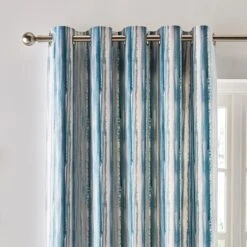 Watercolour Stripe Eyelet Curtains -Habitat Store 30902560