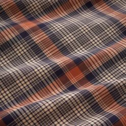 Calie Check Navy Duvet Cover And Pillowcase Set -Habitat Store 30902563 alt04