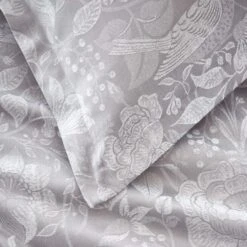 Kehlani Birds Jacquard Silver Oxford Pillowcase 7 Kehlani Birds Jacquard Silver Oxford Pillowcase -Habitat Store 30902574 alt04