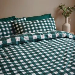 Ansley Gingham Duvet Cover & Pillowcase Set -Habitat Store 30902612 alt01