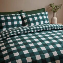 Ansley Gingham Duvet Cover & Pillowcase Set -Habitat Store 30902612 alt03
