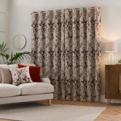 Zen Jacquard Eyelet Curtains 29 Zen Jacquard Eyelet Curtains -Habitat Store 30902632 alt04