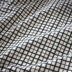 Devan Check Black Duvet Cover And Pillowcase Set -Habitat Store 30902635 alt04