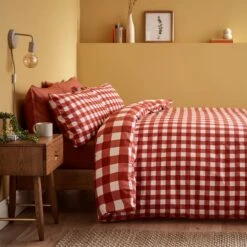 Ansley Gingham Duvet Cover & Pillowcase Set -Habitat Store 30902637 alt06