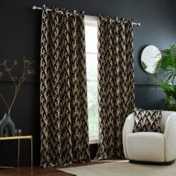 Lori Velvet Eyelet Curtains -Habitat Store 30902921 alt01