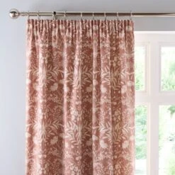 Freya Floral Pencil Pleat Curtains -Habitat Store 30903411