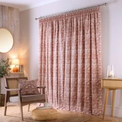 Freya Floral Pencil Pleat Curtains -Habitat Store 30903416 alt04