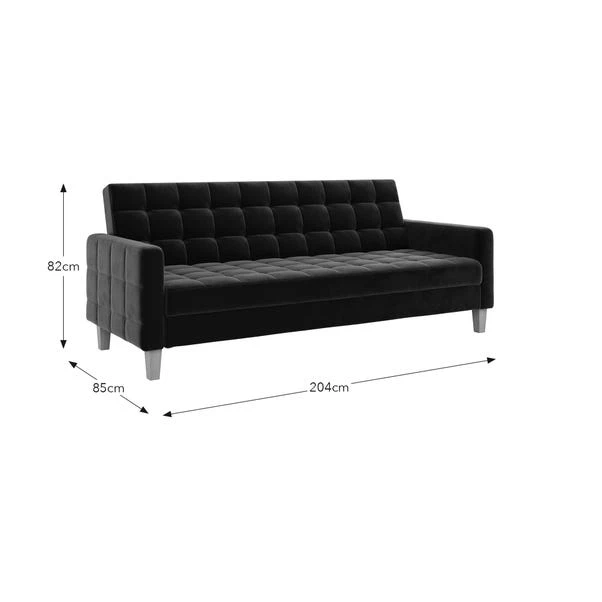 Harlow Velvet Storage Double Sofa Bed 12 Harlow Velvet Storage Double Sofa Bed - Image 10