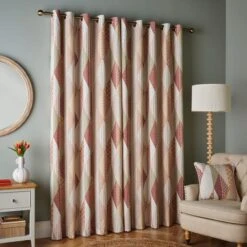 Patchwork Print Eyelet Curtains -Habitat Store 30903811 alt04