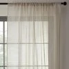 Lucia Stripe Natural Slot Top Voile Pair -Habitat Store 30904043