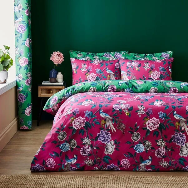 Milanna Blooms Green Duvet Cover And Pillowcase Set 13 Milanna Blooms Green Duvet Cover And Pillowcase Set - Image 11