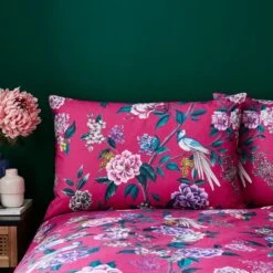 Milanna Blooms Green Duvet Cover And Pillowcase Set 29 Milanna Blooms Green Duvet Cover And Pillowcase Set -Habitat Store 30904200 alt03