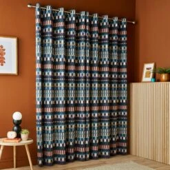 Oden Geometric Eyelet Curtains -Habitat Store 30904201 alt04