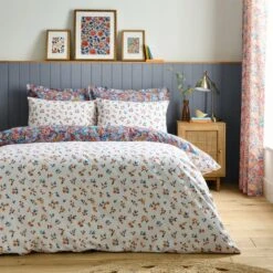 Avie Ditsy Floral Blue Duvet Cover And Pillowcase Set 38 Avie Ditsy Floral Blue Duvet Cover And Pillowcase Set -Habitat Store 30904235 alt02