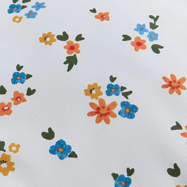 Avie Ditsy Floral Blue Duvet Cover And Pillowcase Set 8 Avie Ditsy Floral Blue Duvet Cover And Pillowcase Set - Image 6