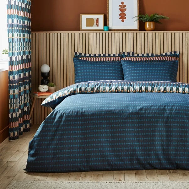 Oden Geometric Duvet Cover & Pillowcase Set 12 Oden Geometric Duvet Cover & Pillowcase Set - Image 10