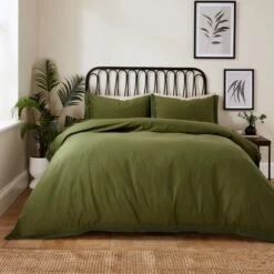 Ludlow Washed Cotton Duvet Cover And Pillowcase Set -Habitat Store 30904246