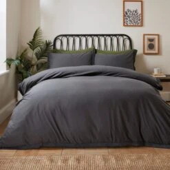 Ludlow Washed Cotton Duvet Cover And Pillowcase Set -Habitat Store 30904249