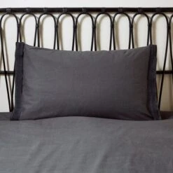 Ludlow Washed Cotton Duvet Cover And Pillowcase Set -Habitat Store 30904249 alt01