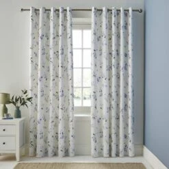Nola Floral Eyelet Curtains -Habitat Store 30904269 alt01