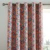 Avie Ditsy Blackout Eyelet Curtains -Habitat Store 30904273