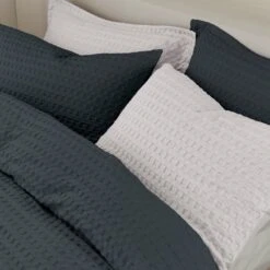 Emerson Waffle Duvet Cover And Pillowcase Set 41 Emerson Waffle Duvet Cover And Pillowcase Set -Habitat Store 30904294 alt06