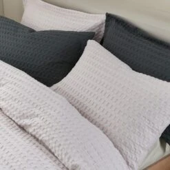 Emerson Waffle Duvet Cover And Pillowcase Set 36 Emerson Waffle Duvet Cover And Pillowcase Set -Habitat Store 30904297 alt06