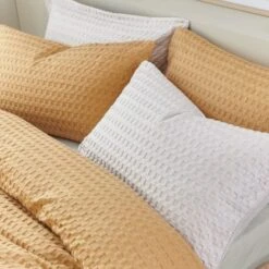 Emerson Waffle Duvet Cover And Pillowcase Set 31 Emerson Waffle Duvet Cover And Pillowcase Set -Habitat Store 30904301 alt06