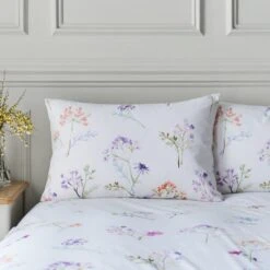 Springfield Floral Lilac Duvet Cover And Pillowcase Set -Habitat Store 30904307 alt01