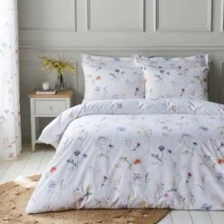Springfield Floral Lilac Duvet Cover And Pillowcase Set -Habitat Store 30904307 alt02