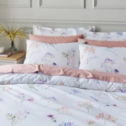 Springfield Floral Lilac Duvet Cover And Pillowcase Set -Habitat Store 30904313 alt07